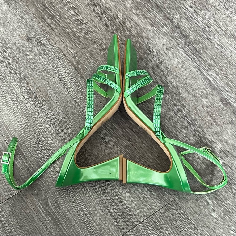 Marc Fisher Green Sandal Heels - Picture 6 of 7